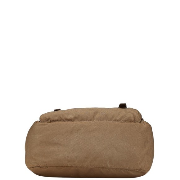 Prada Triangle Logo Plate Crossbody Bag Messenger Brown - Picture 3 of 8